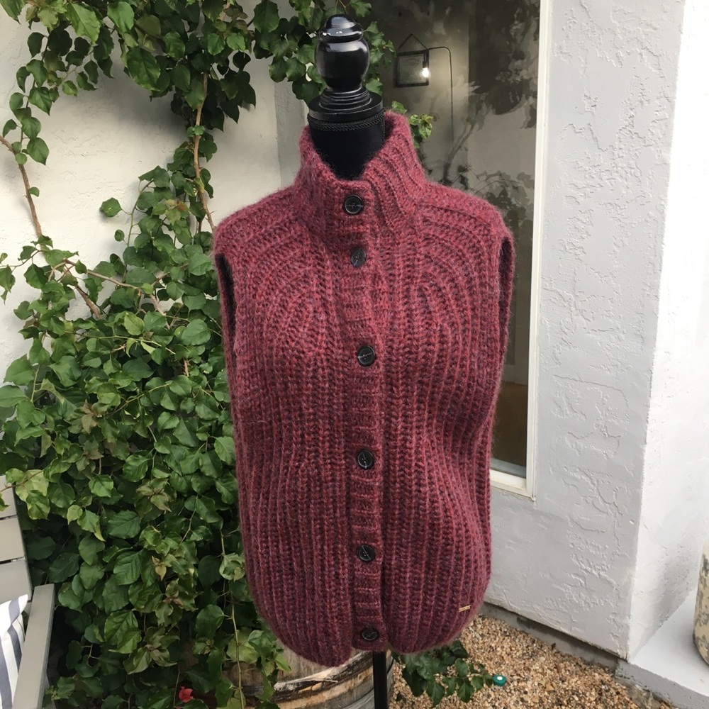 Super warm Jean Paul mohair blend vest
